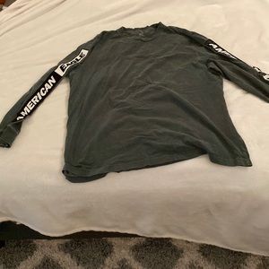 on the sleeves it says American eagle